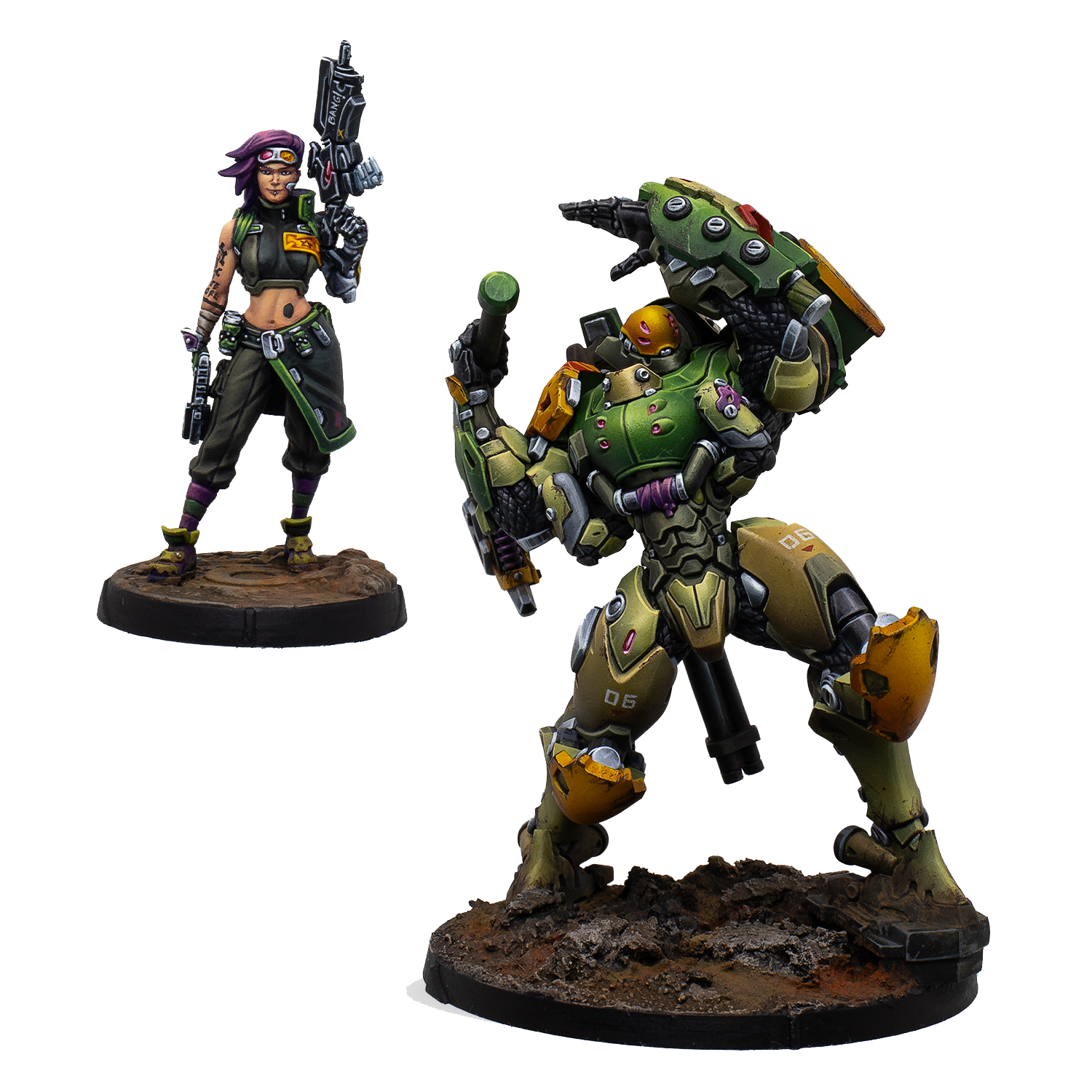 Infinity - Scarface & Cordelia. Mercenary Armored Team