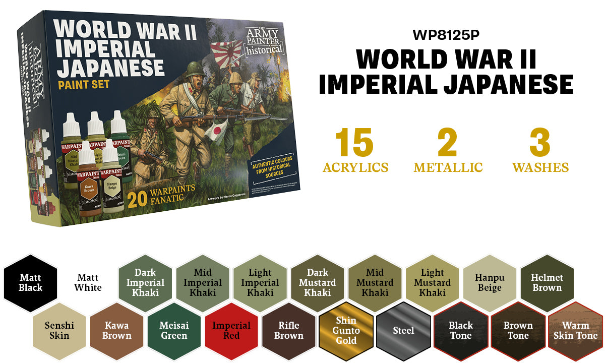 Army Painter - Historical - WWII Imperial Japanese (Précommandes sortie en juillet 2026)