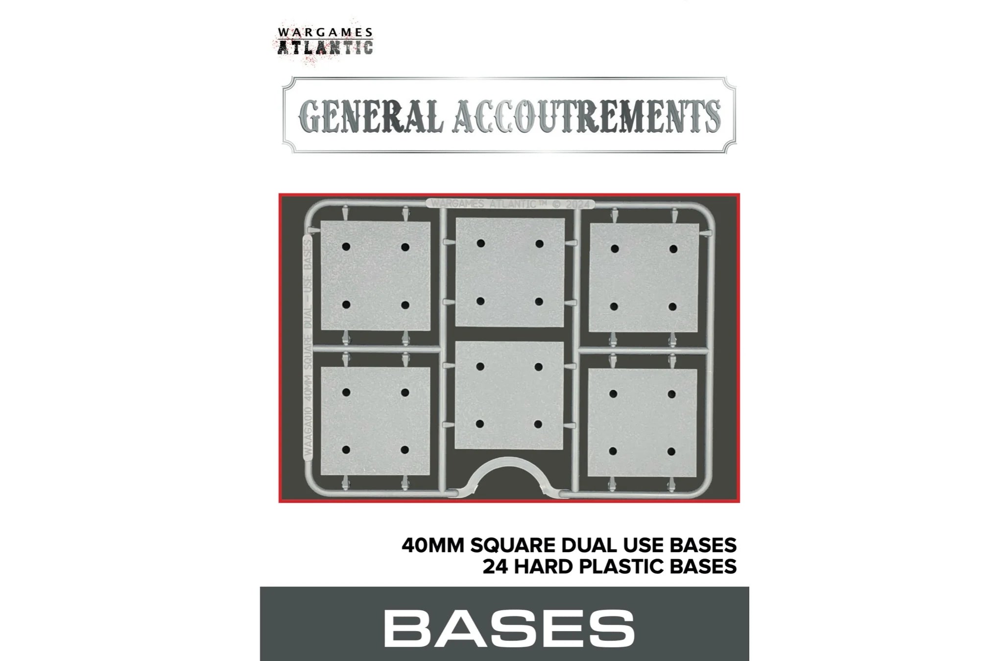 WargamesAtlantic : 40mm Dual Use Bases (X24)