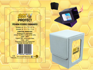 DeckBox Commander Premium GRIS-ARGENT Beeprotect