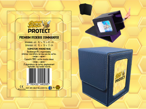 DeckBox Commander Premium BLEU-GRIS Beeprotect