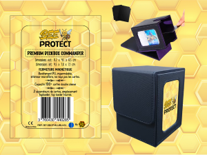DeckBox Commander Premium BLEU-BLEU Beeprotect