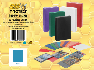 Protèges cartes Premium (X50) PETROLE Beeprotect
