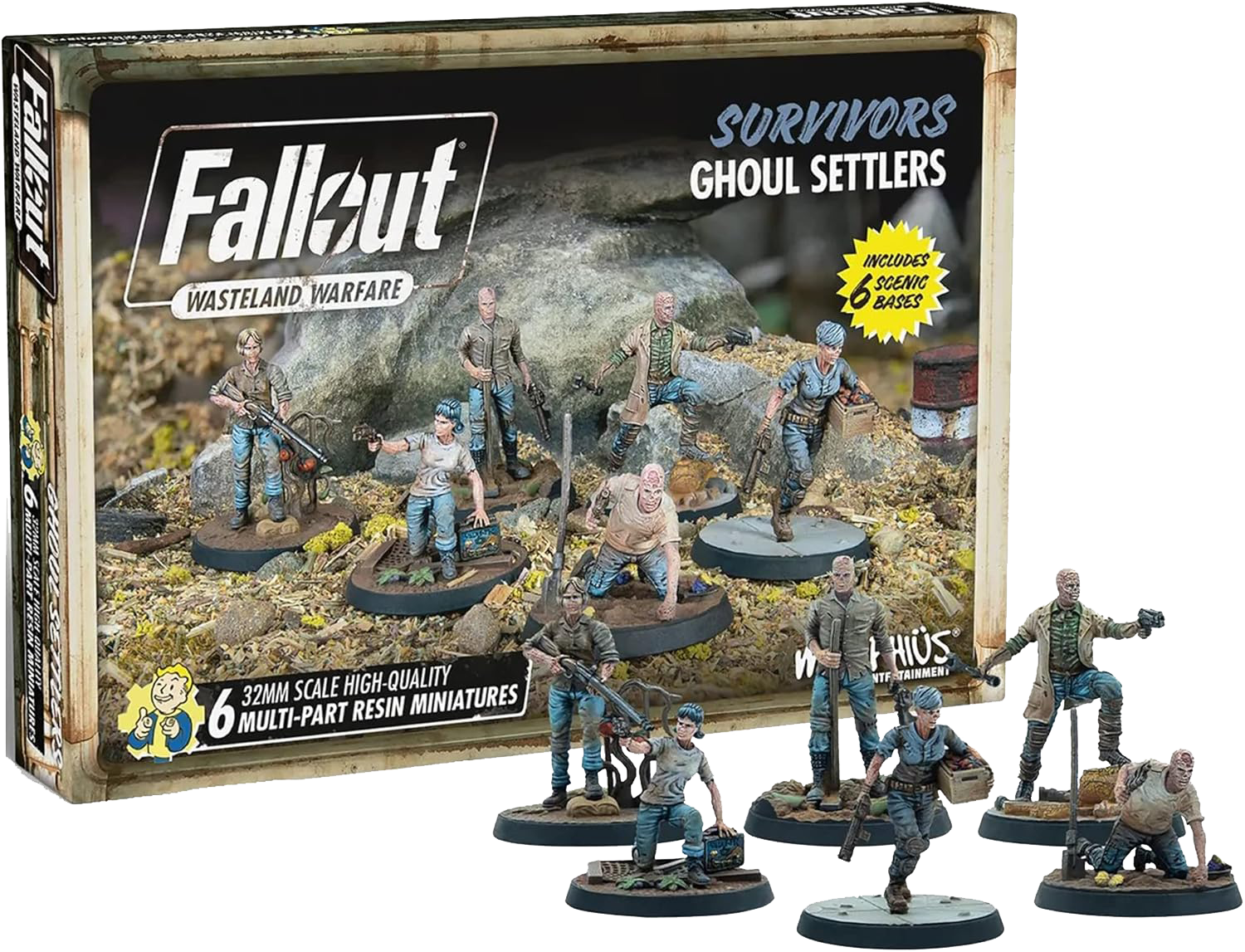 Fallout Wasteland Warfare - Survivors - Ghoul Settlers (The Slog) (Précommandes jusqu’au 07/03/2025)