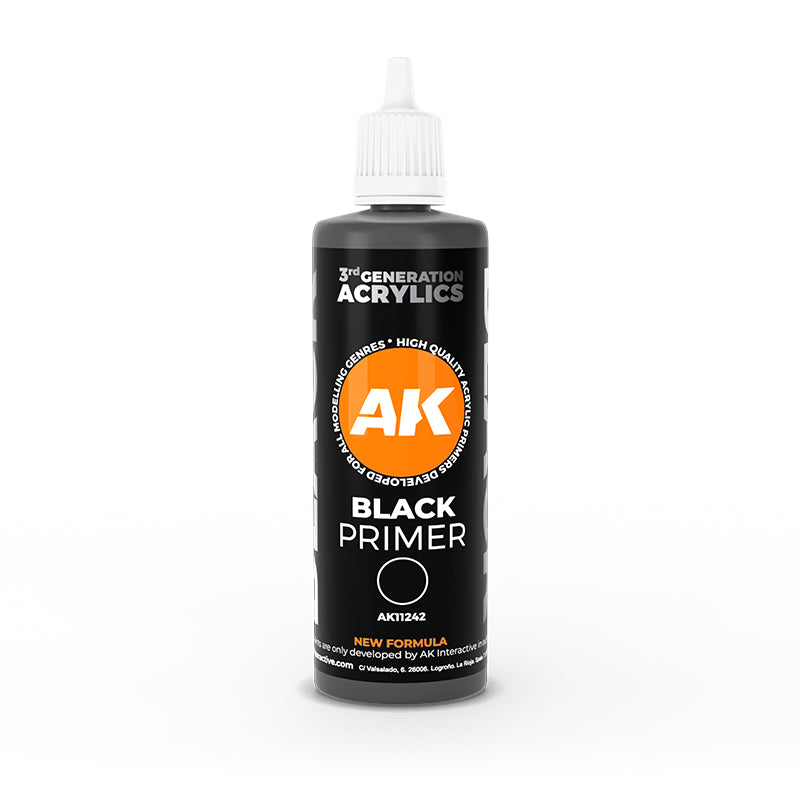 Acrylics 3GEN Primers (sous couches) :Black Primer 100 ml 3GEN
