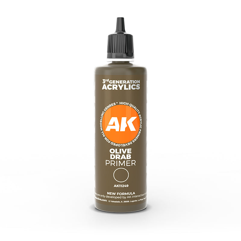 Acrylics 3GEN Primers (sous couches) :Olive drab surface Primer 100 ml 3GEN