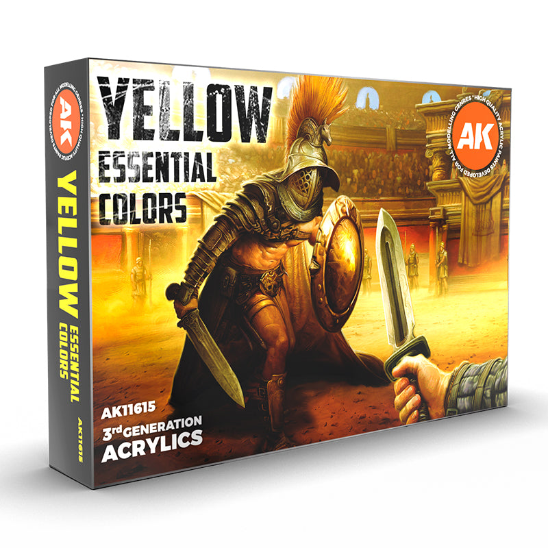 Acrylics 3GEN sets :Yellow Essential Colors 3gen Set