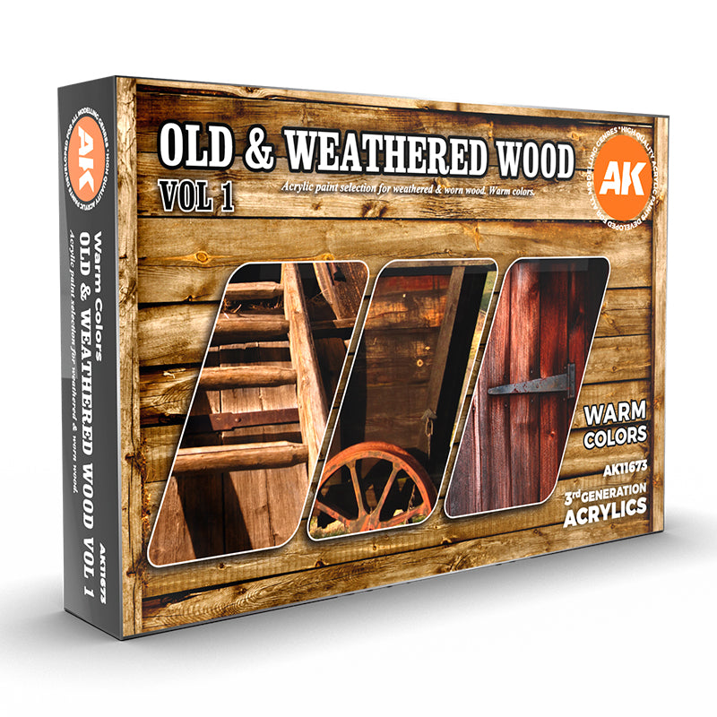 Acrylics 3GEN sets :Old & Weathered Wood Vol. 1