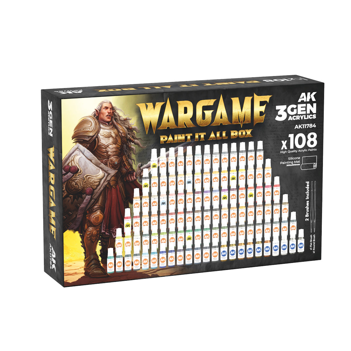 Ak Interactive - 3Rd Gen Set - Wargame Paint it All Box x108 (LIVRAISON GRATUITE)