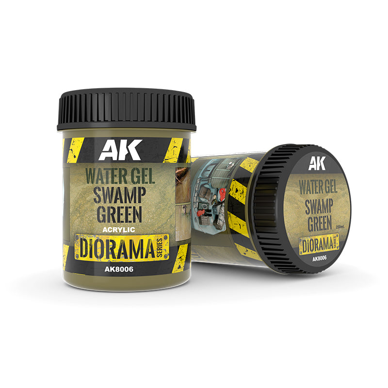 AK Interactive Diorama :WATER GEL SWAMP GREEN EFFECTS - 250ml (Acrylic)
