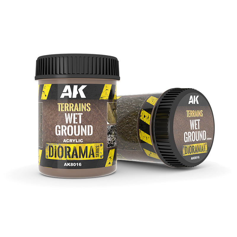 AK Interactive Diorama :TERRAINS WET GROUND - 250ml (Acrylic)