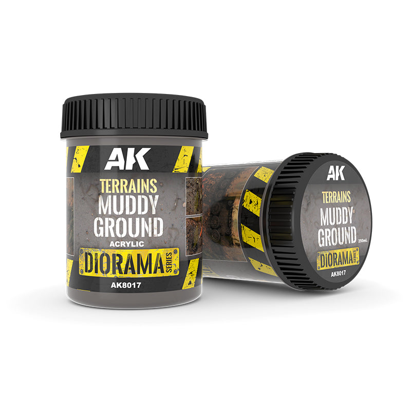 AK Interactive Diorama :TERRAINS MUDDY GROUND - 250ml (Acrylic)