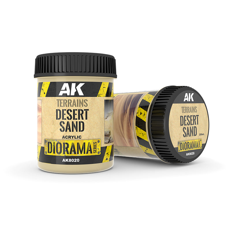 AK Interactive Diorama :TERRAINS DESERT SAND - 250ml (Acrylic)