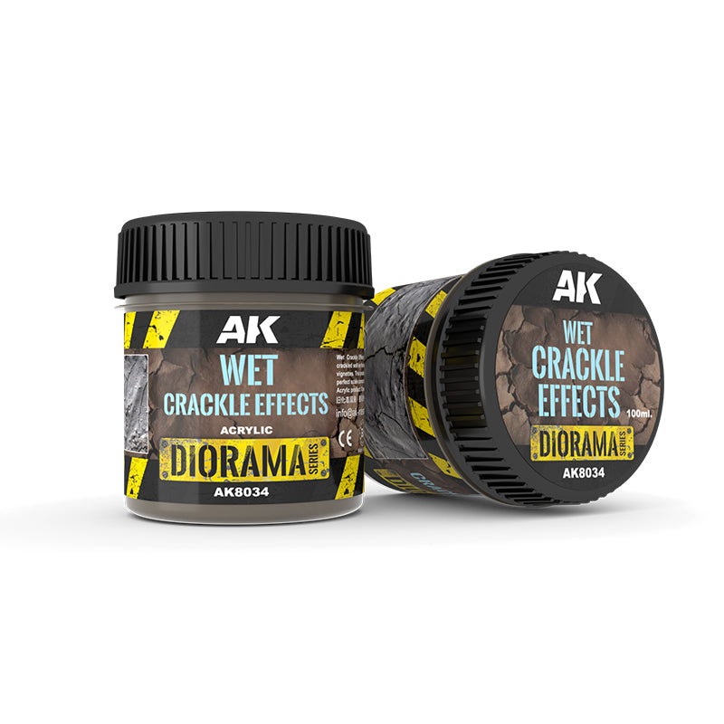 AK Interactive Diorama :WET CRACKLE EFFECTS - 100ml (Acrylic)