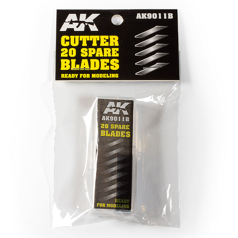 AK Interactive Couteau de modélisme 20 lames (Cutter 20 Spare Blades)