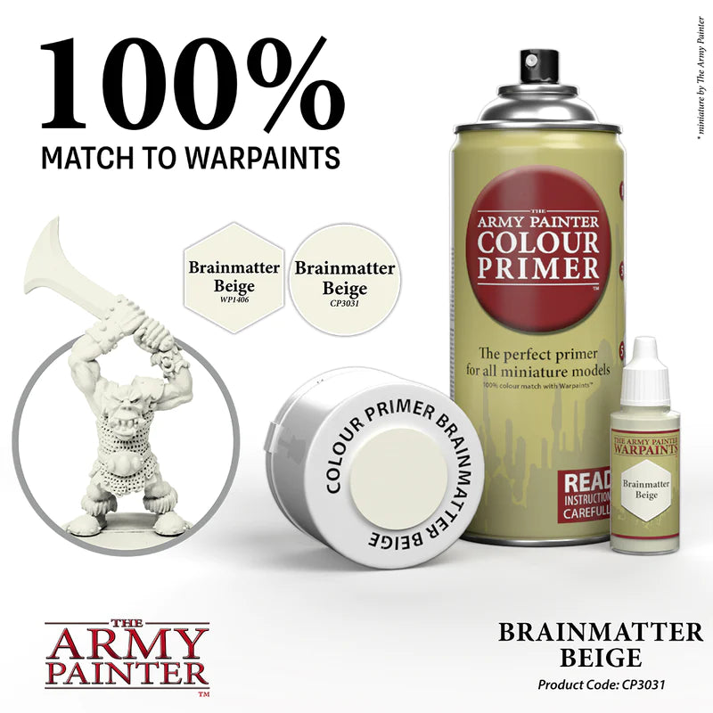 Army Painter - Bombes - Colour Primer - Brainmatter Beige
