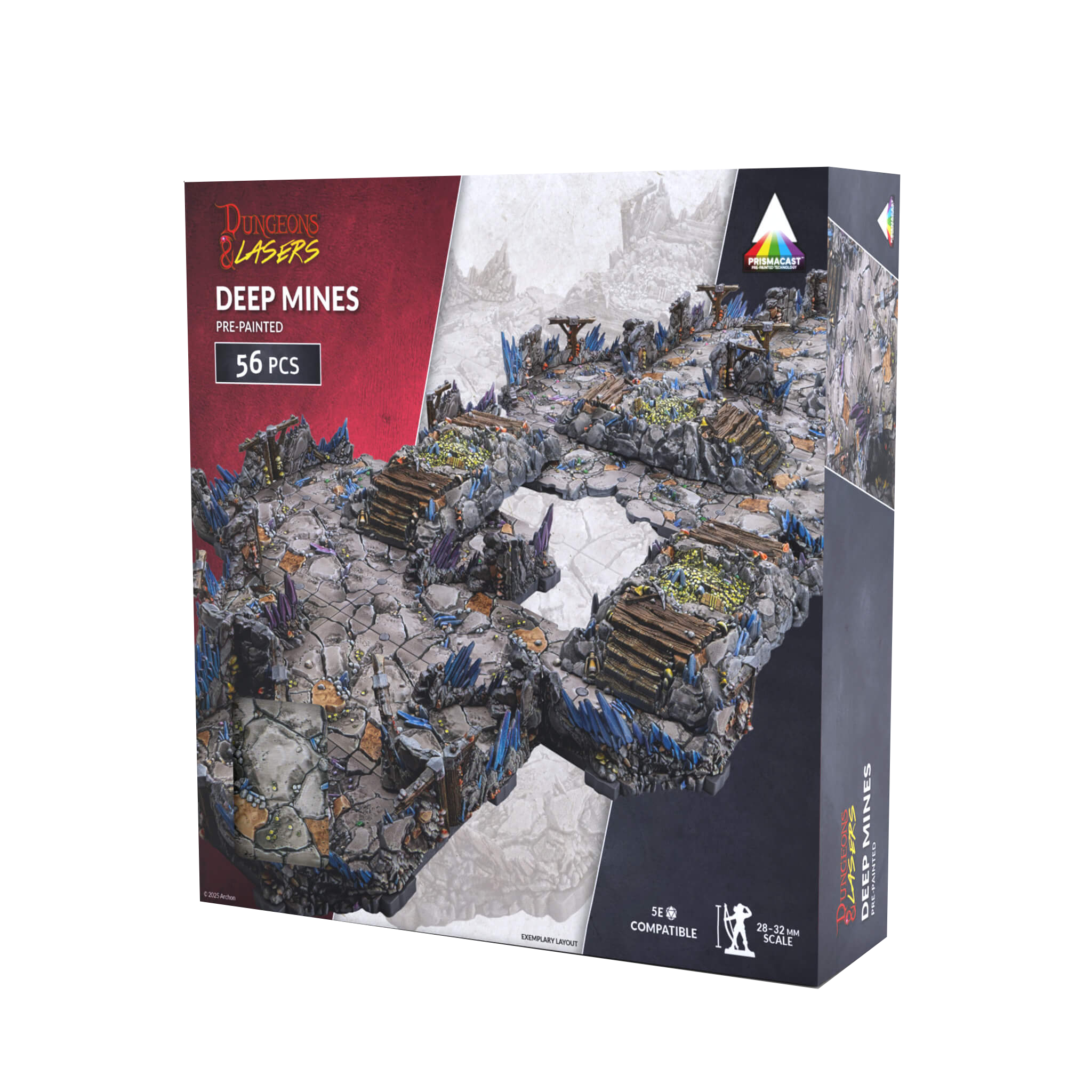 Dungeons & Lasers - Décors - Deep Mines Prépeint (LIVRAISON GRATUITE)