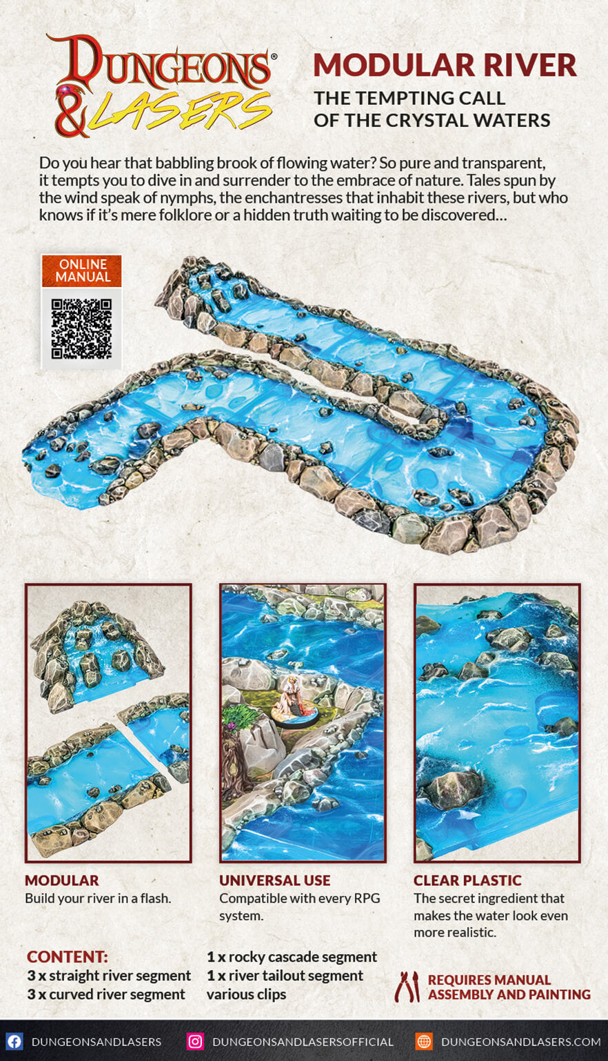 Dungeons & Lasers - Décors - Modular River