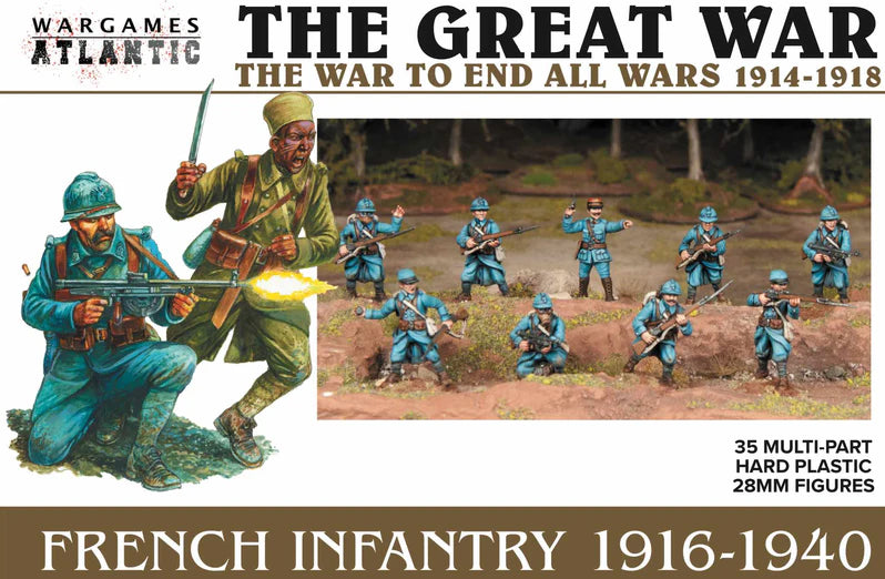 WargamesAtlantic : WW1 : French Infantry (1916-1940)(RUPTURE DE STOCK FOURNISSEUR)