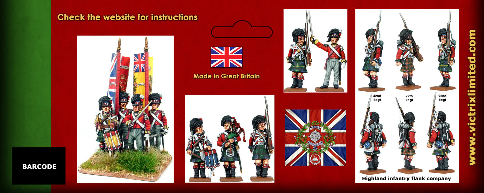 Victrix Miniatures 28mm Napoléonienne - British Napoleonic Highlander Flank Companies