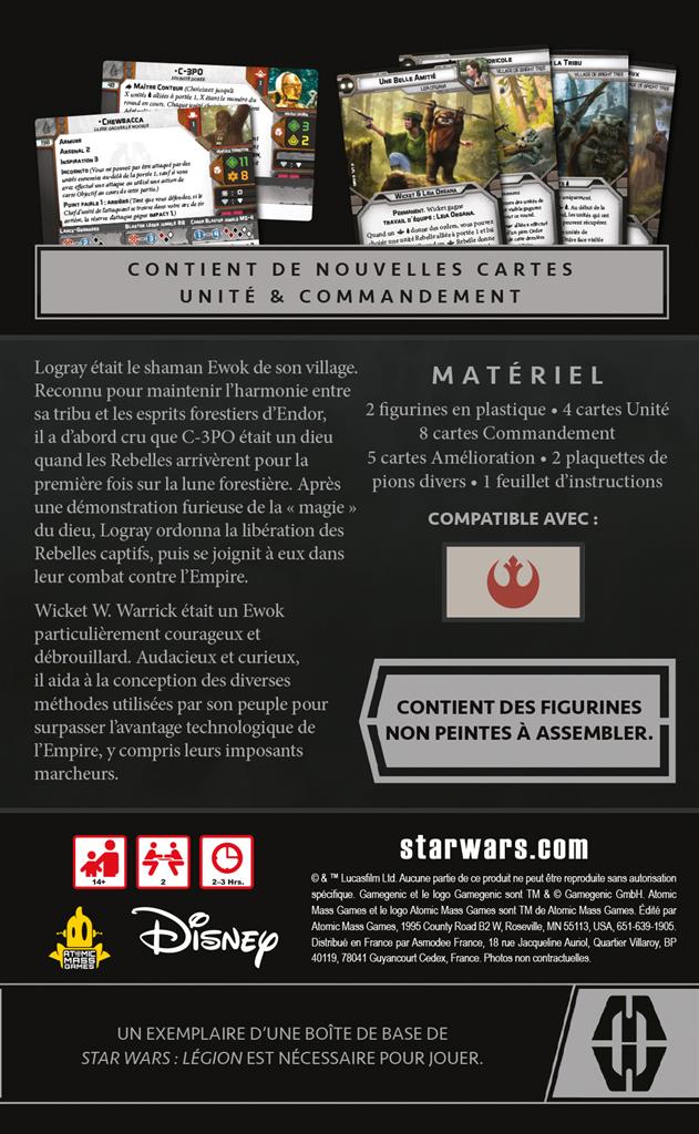 Star Wars Légion : Logray & Wicket : Extension Commandant (EN STOCK)
