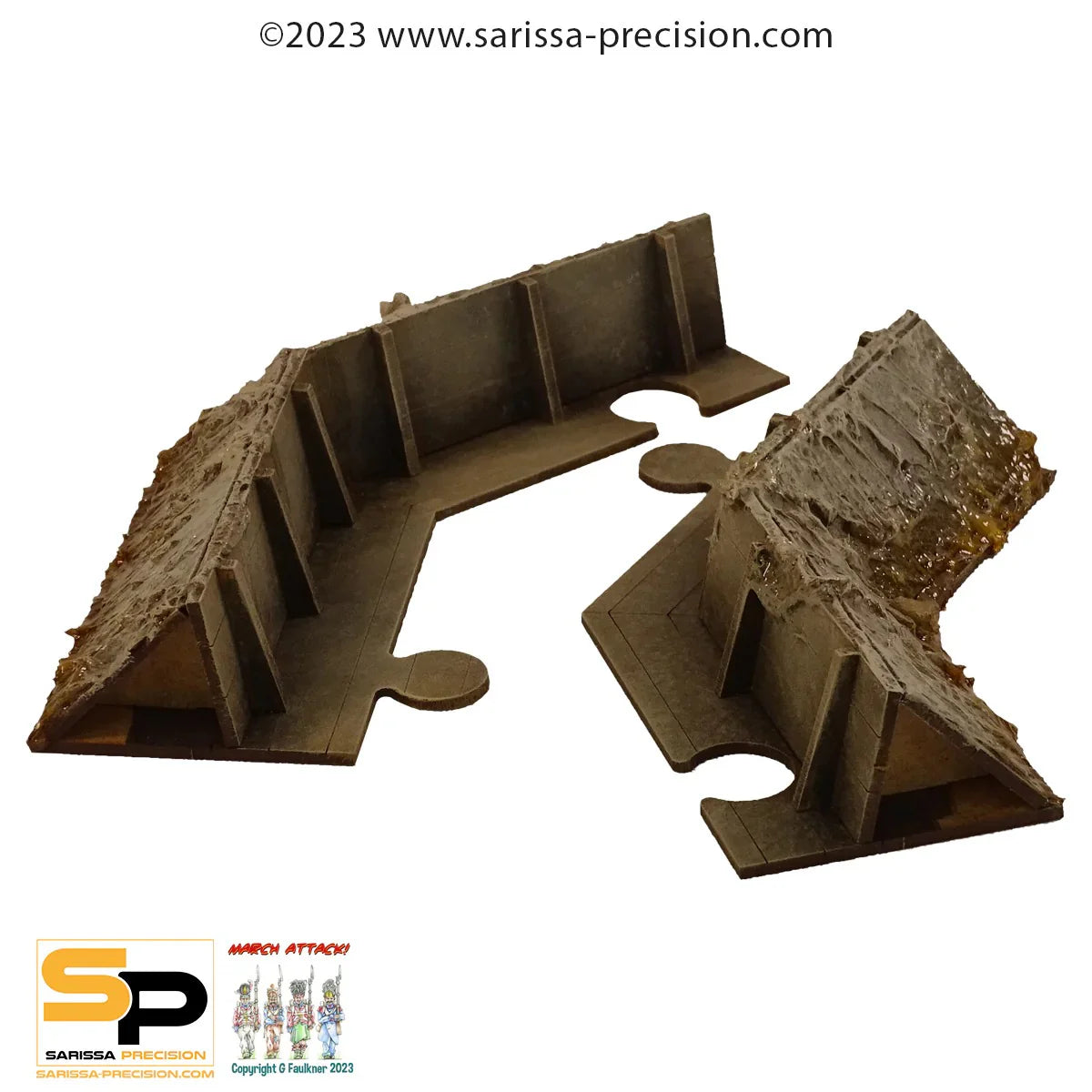 Sarissa Précision Trench System : Trench Angled Corner (Précommandes disponible en janvier)