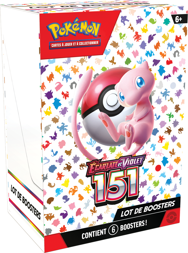 Pokémon EV3.5 :Bundle de 6boosters Pokémon 151 en Francais (LIVRAISON GRATUITE)(limité à 1 exemplaires max par client)(EN STOCK)