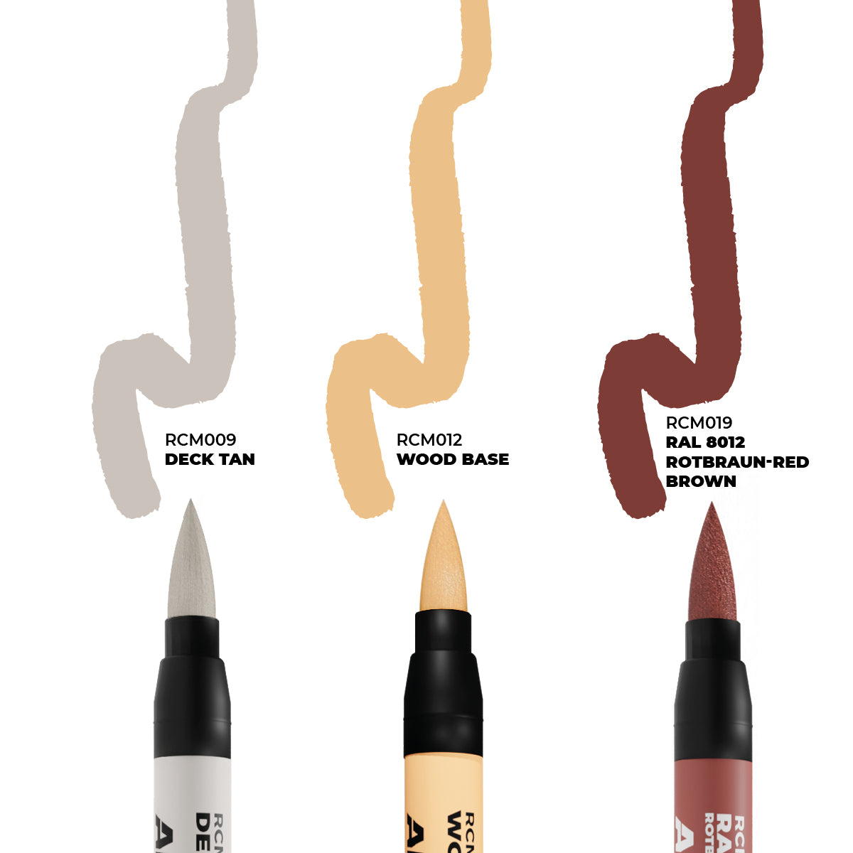 AK.Real.Colors.markers : SHIPS & DECKS - SET 3 REAL COLORS MARKERS