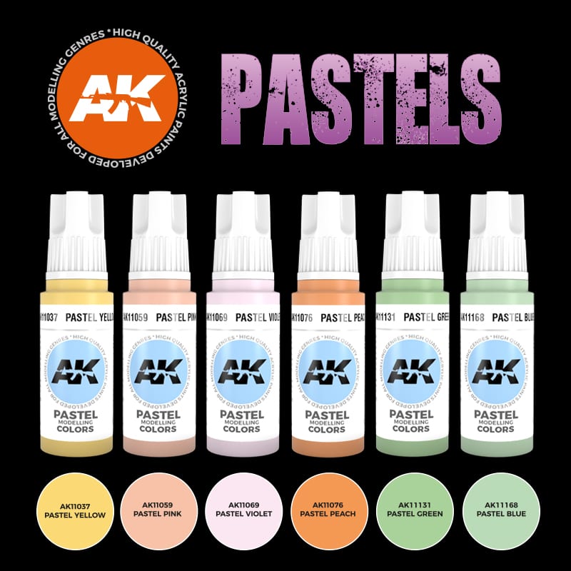 Acrylics 3GEN sets :Pastels Colors Set