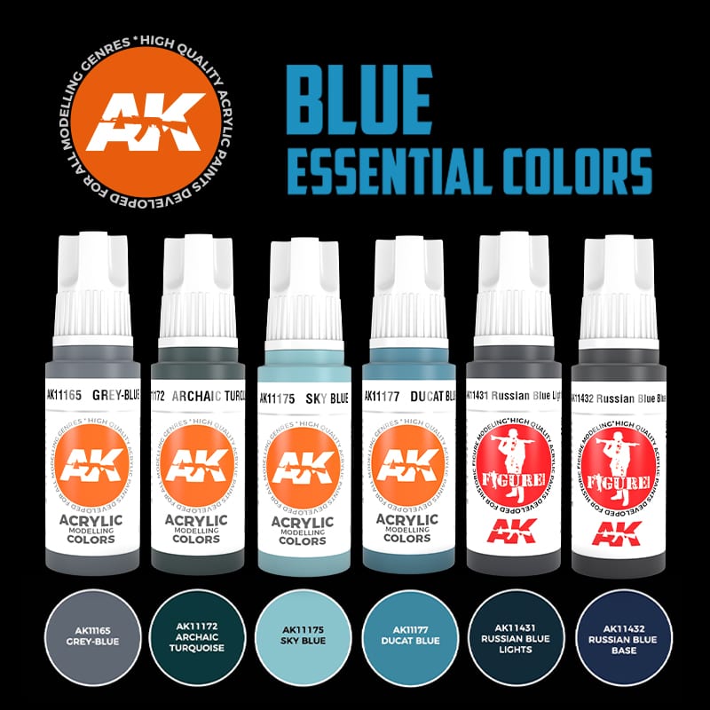 Acrylics 3GEN sets :Blue Essential Colors 3gen Set