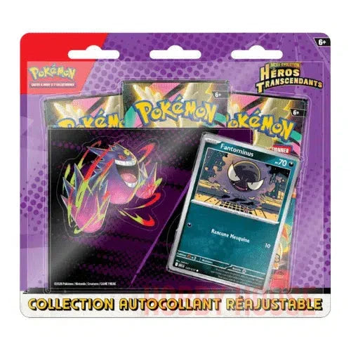Pokémon Q126 :Tech Sticker 3-Pack (3 b) (blister) Méga-Evolution Héros Transcendants Fantominus (limité à 1 seul exemplaire par client)