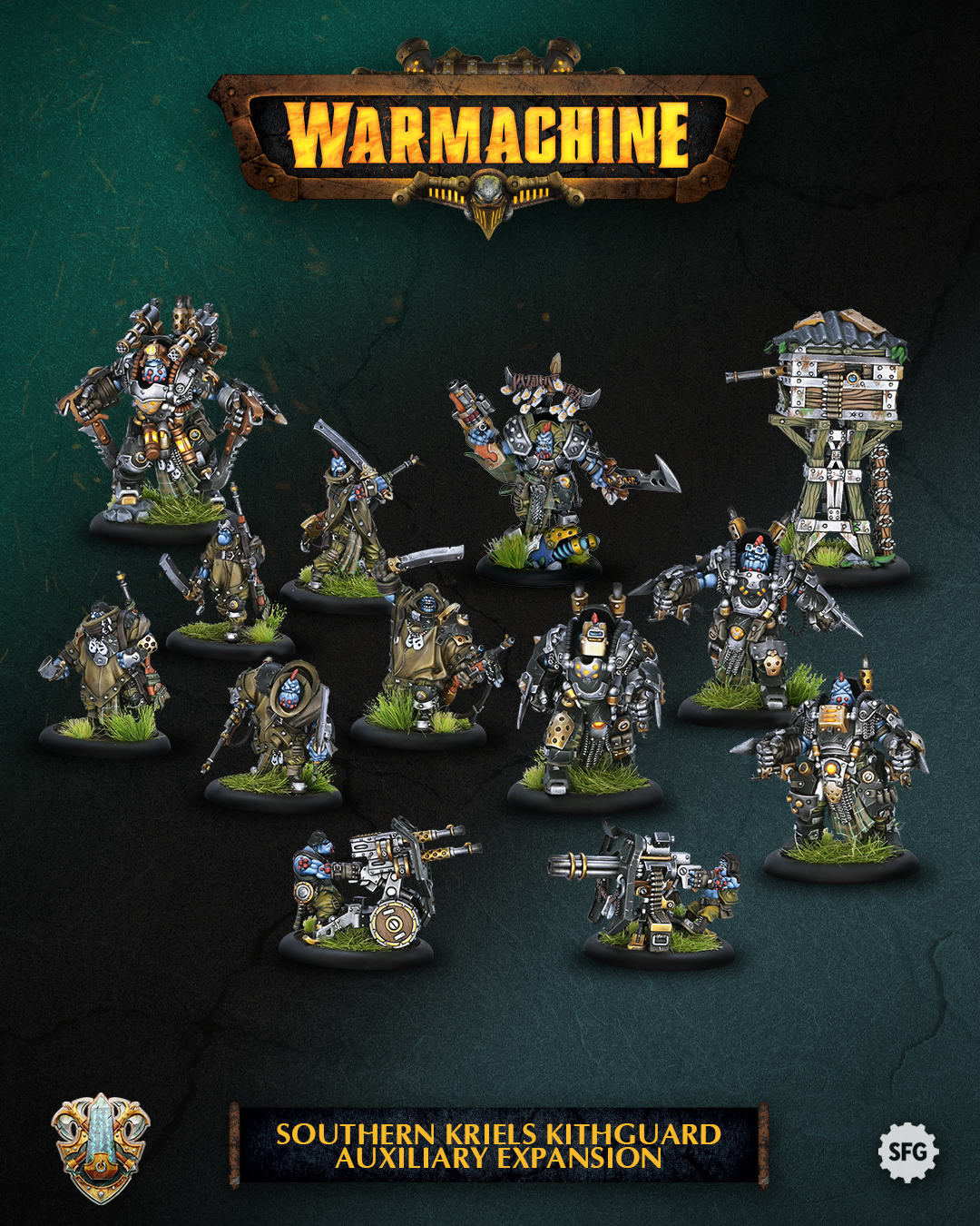 Warmachine - Southern Kriels Kithguard Auxiliary Expansion (Précommandes sortie en mai 2026)