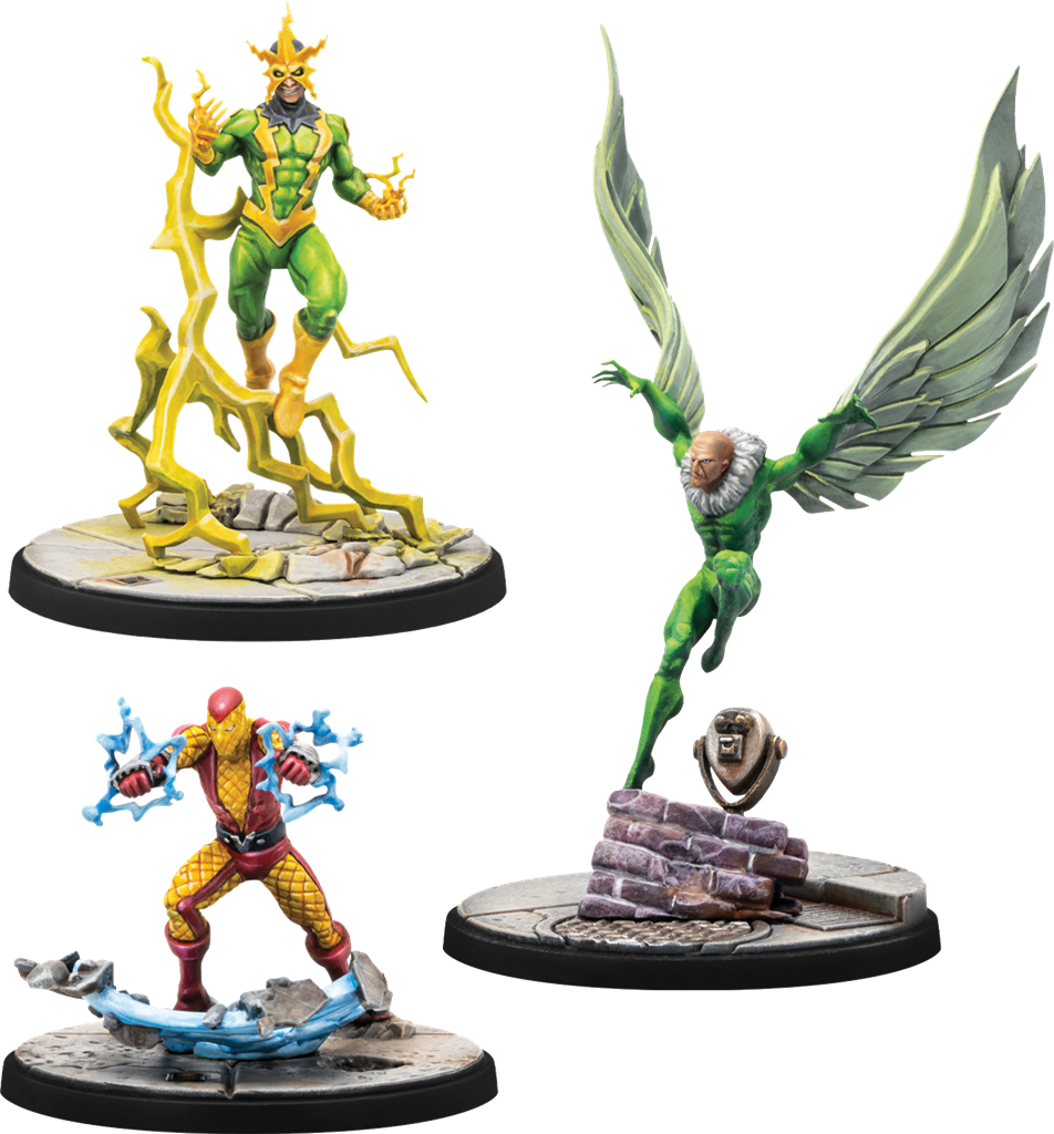 Marvel Crisis Protocol :Electro/Sandman/Shocker/Vulture