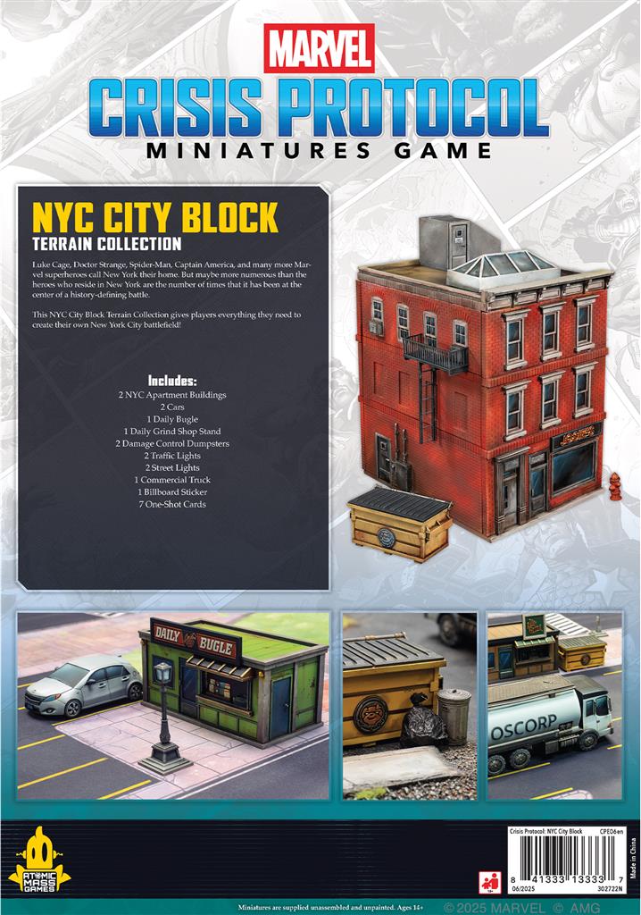 Marvel Crisis Protocol: NYC City Block Collection (Terrain) (LIVRAISON GRATUITE)
