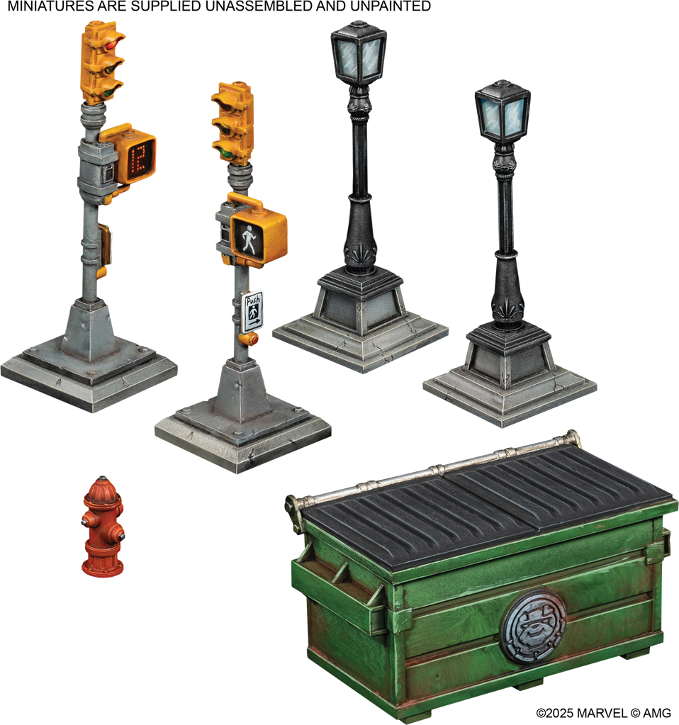 Marvel Crisis Protocol: NYC City Block Collection (Terrain) (LIVRAISON GRATUITE)