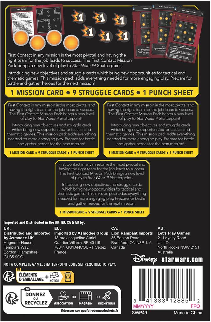 Star wars Shatterpoint: First Contact (Mission Pack)(EN STOCK)