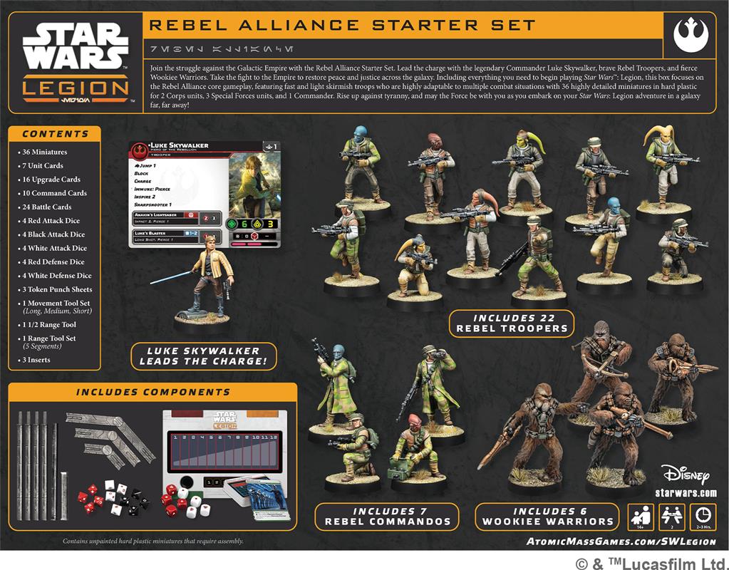 Star wars Légion : Rebel Alliance Starter Set (Base)(LIVRAISON GRATUITE)