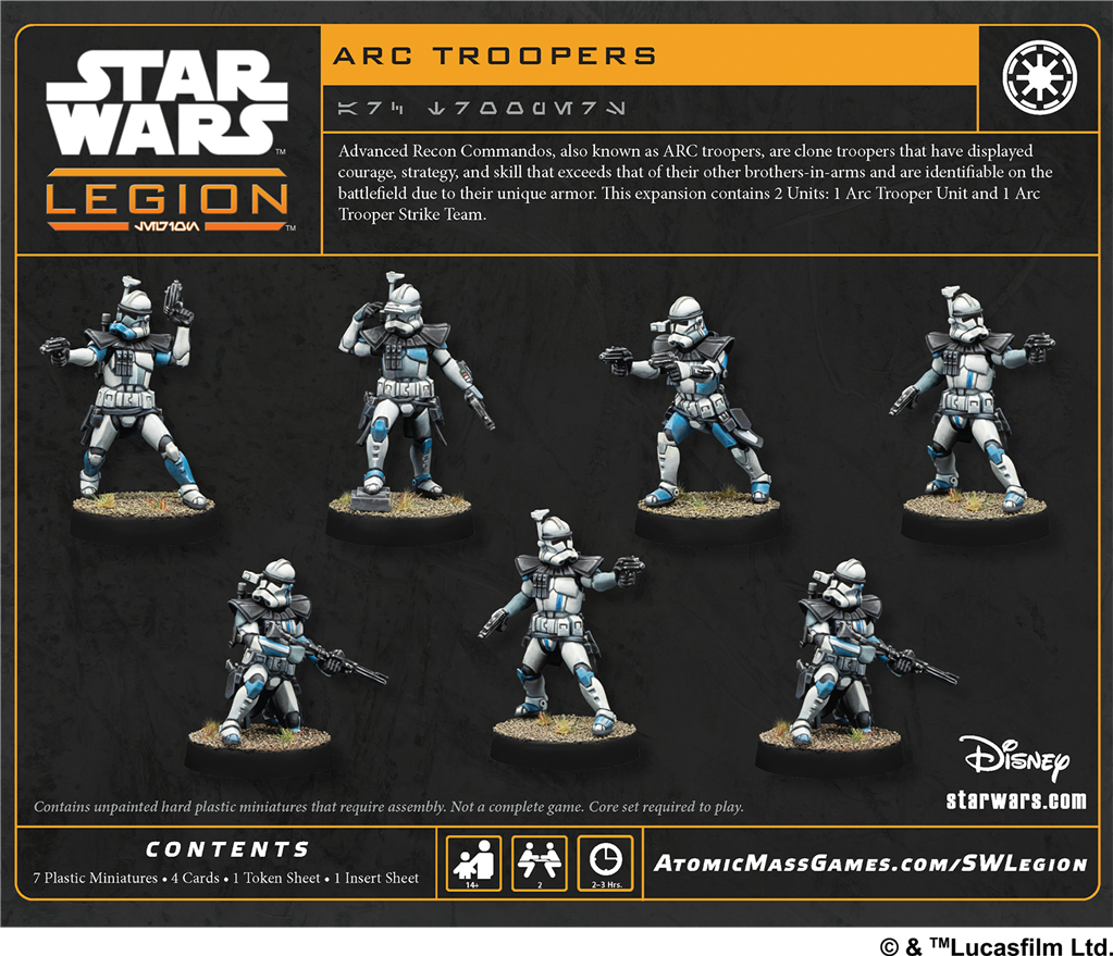 Star Wars Légion : ARC Troopers (Extension d'Unité)