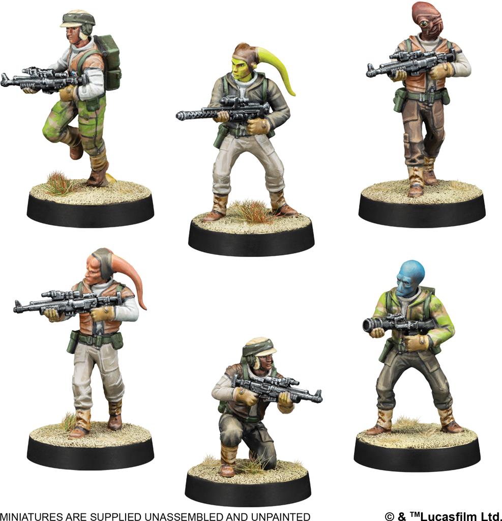 Star Wars Légion: Soldats rebelles / Rebel Troopers (Resculpt)(EN STOCK)