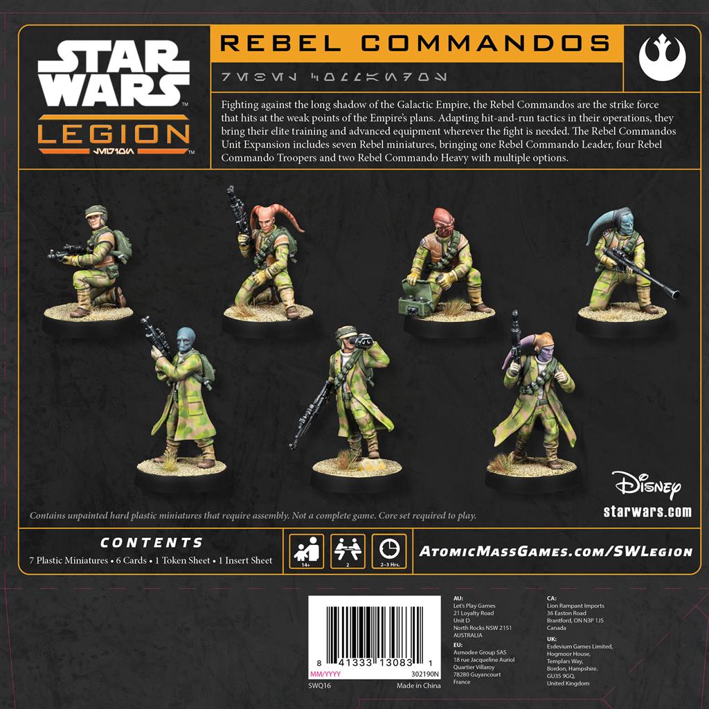 Star Wars Légion: Rebel Commandos (Resculpt)