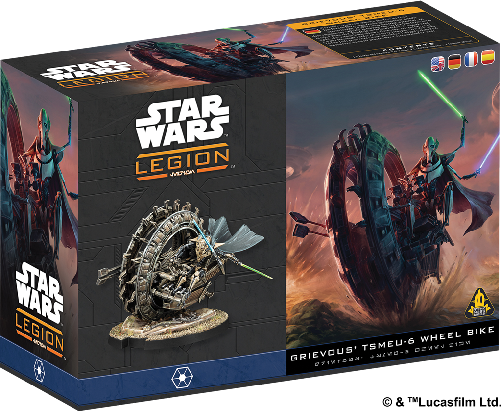 Star wars legion : Moto-roue TSMEU-6 de Grevious / General Grevious on Wheelbike (EN STOCK)