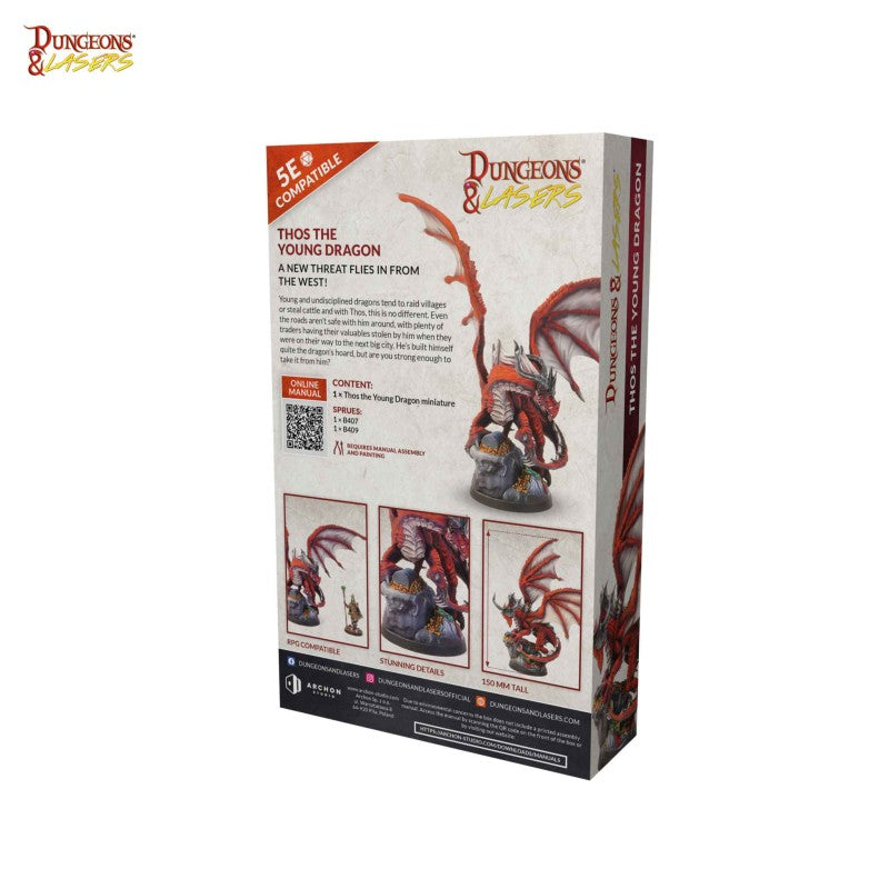 Dungeons & Lasers - Figurines - Thos the young dragon