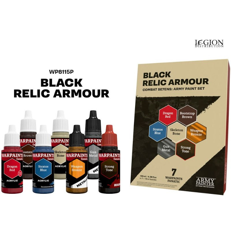 Army Painter - Combat Se7en - Black Relic Armour (Précommandes sortie en juin 2026)