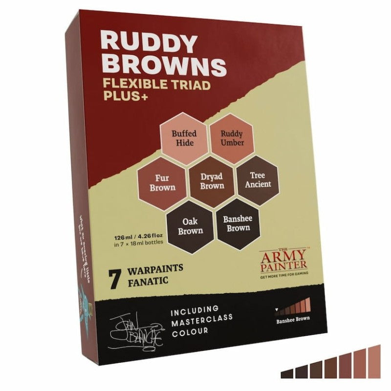 Army Painter - Ruddy Browns Flexible Triad PLUS+ (Sortie en août 2025)