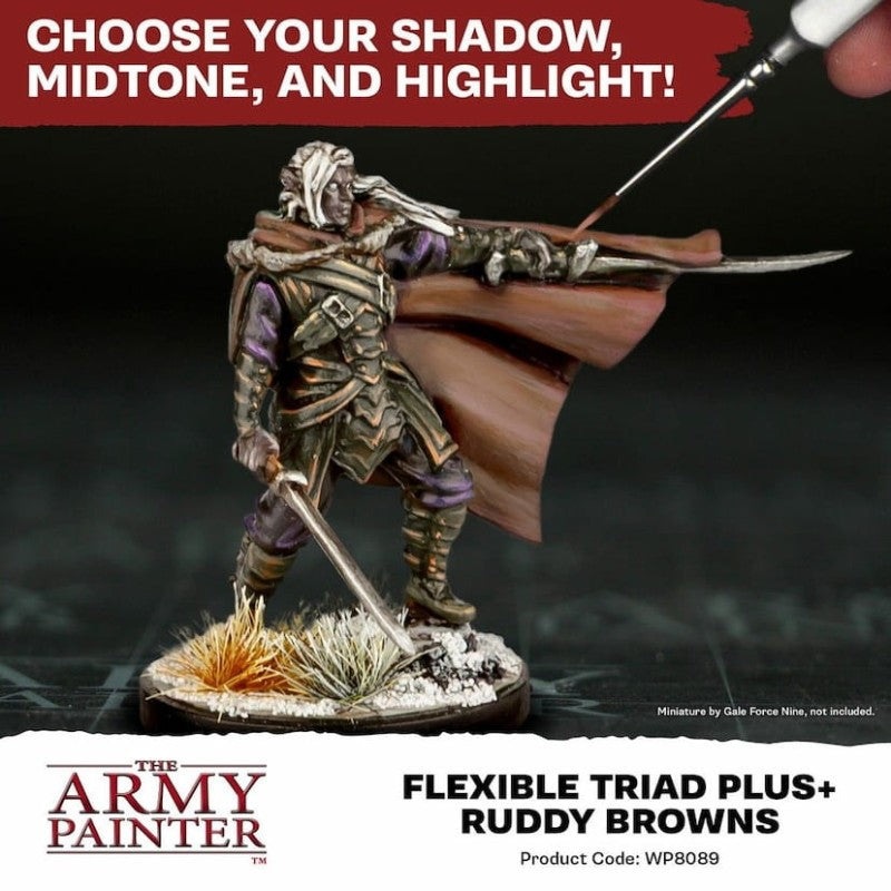 Army Painter - Ruddy Browns Flexible Triad PLUS+ (Sortie en août 2025)