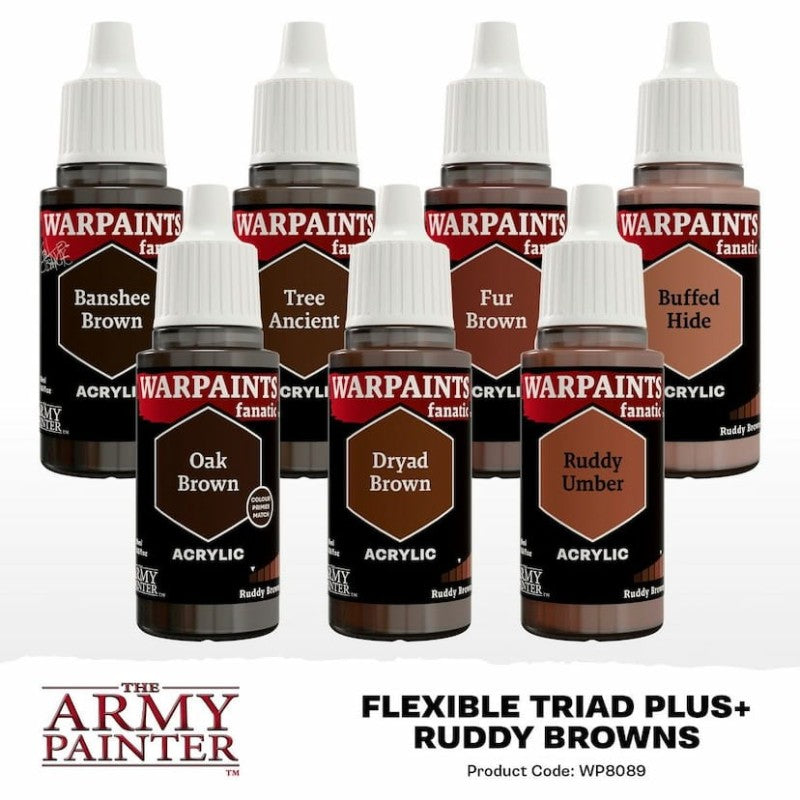 Army Painter - Ruddy Browns Flexible Triad PLUS+ (Sortie en août 2025)