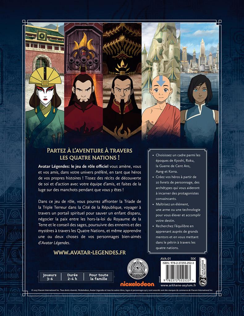 Avatar Légendes - le jeu de rôle officiel