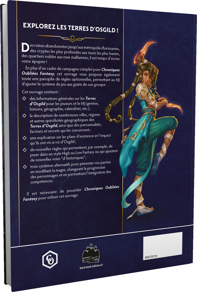 Chroniques Oubliées Fantasy : Atlas d'Osgild & règles optionnelles (LIVRAISON GRATUITE)