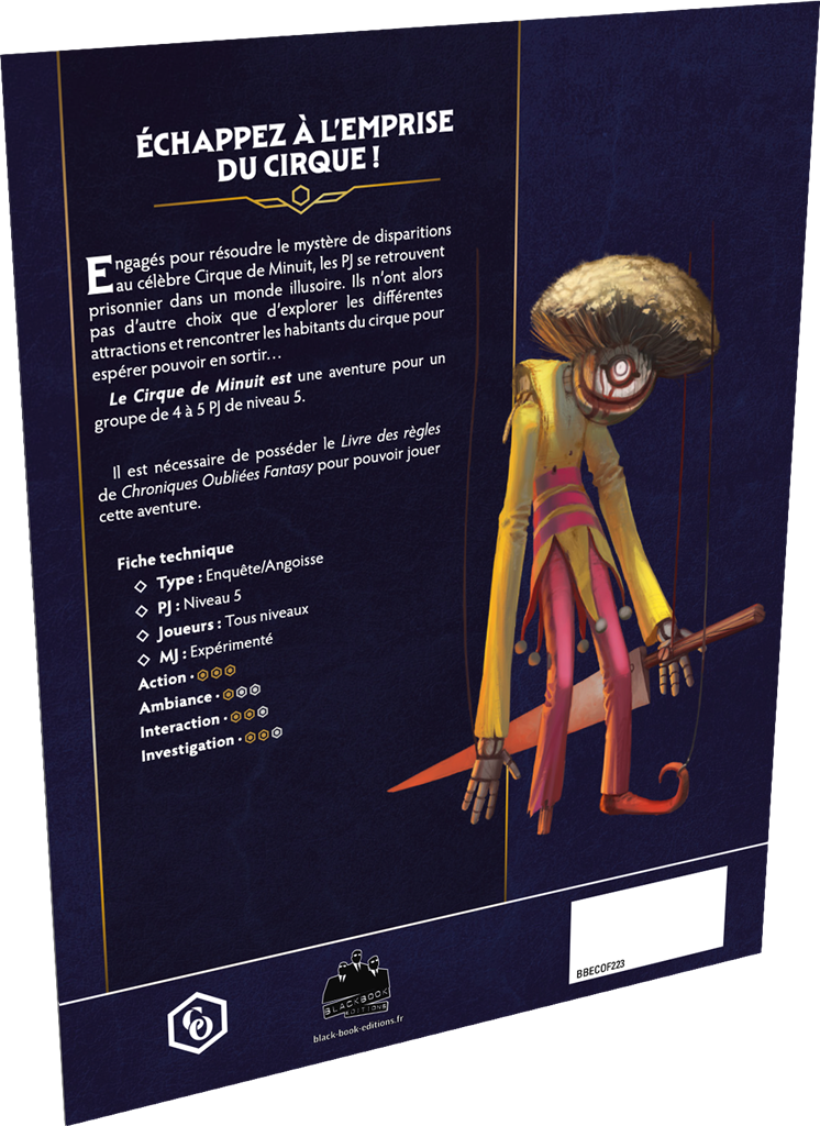 Chroniques Oubliées seconde édition - Le cirque de minuit