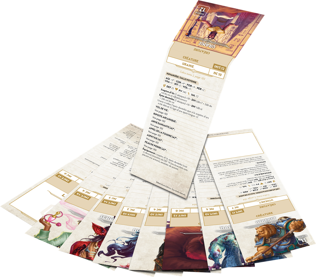 Chroniques Oubliées 2ème Edition - Mémentos de PNJ + monstres Calice T2